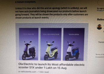 Ola EV images leaked