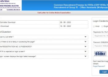 IBPS RRB Clerk Main Admit Card