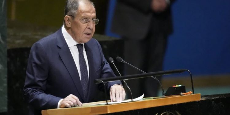 Barely mentioning Ukraine in UN speech Russian foreign minister lambastes West