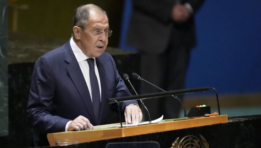 Barely mentioning Ukraine in UN speech Russian foreign minister lambastes West