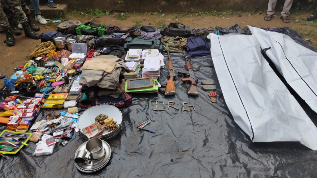 Two Maoists killed; huge cache of arms seized