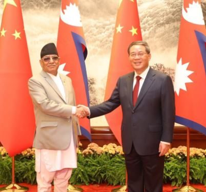 Nepal - China - Li Qiang - Pushpa Kamal Dahal Prachanda