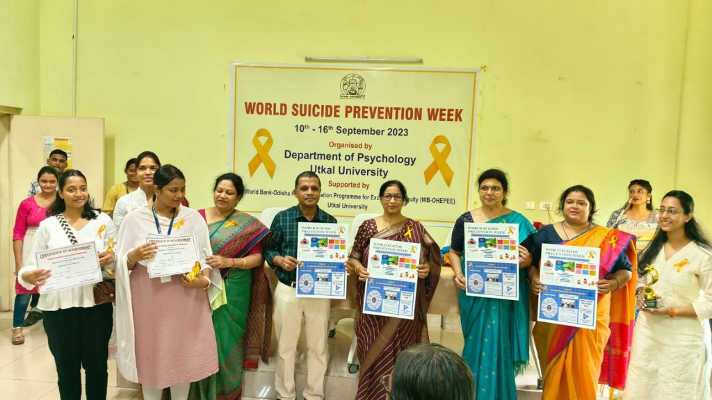 Suicide prevention awareness week at Utkal University