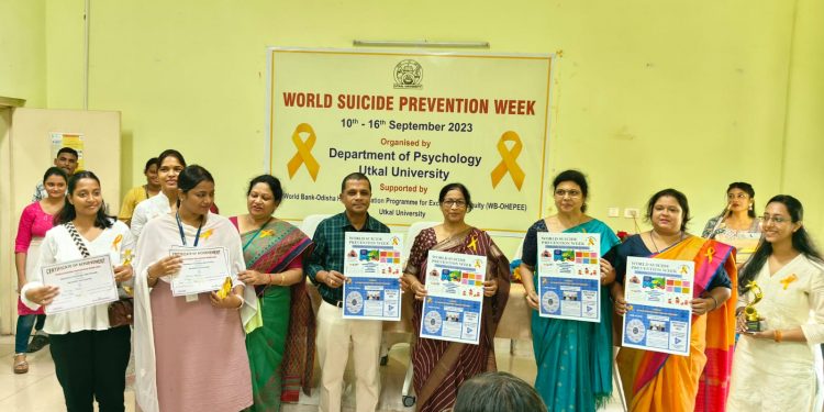 Suicide prevention awareness week at Utkal University