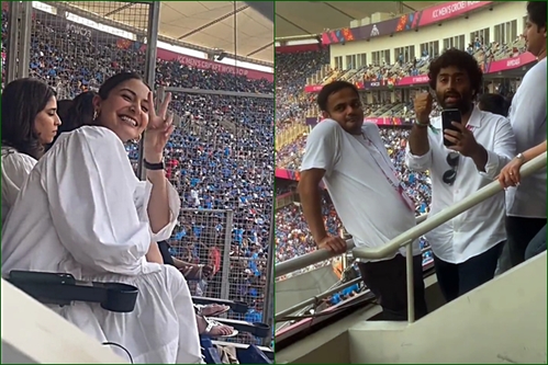 Arijit Singh requests Anushka Sharma for picture at India-Pak match, video goes viral