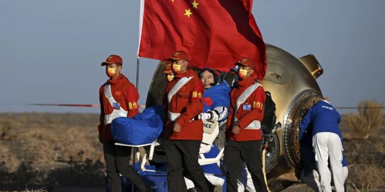 Three astronauts return to Earth after six-month stay on China's space station