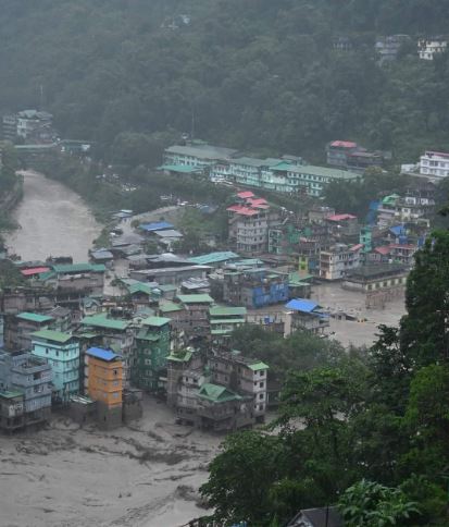 cloudburst - Sikkim - Teesta river