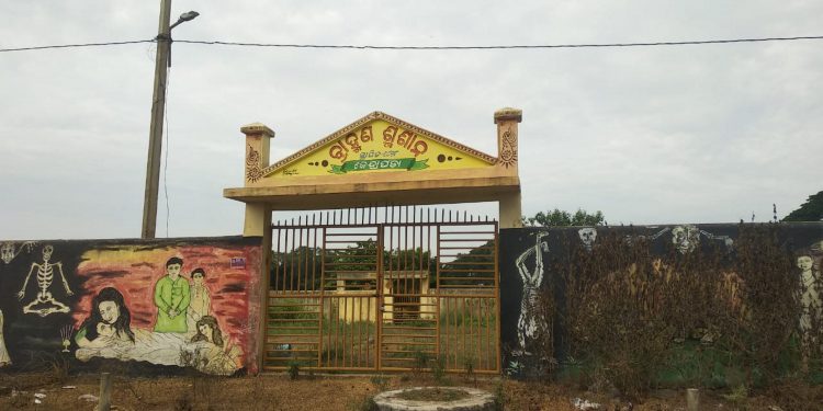 Brahmin crematorium in Kendrapara