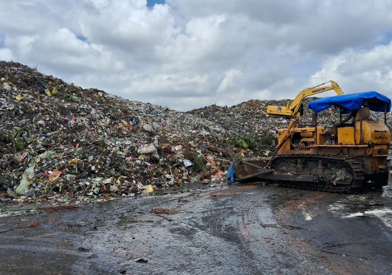 Sainik School dumping yard in Bhubaneswar