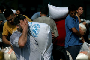 Largest aid convoy enters Gaza since October 7