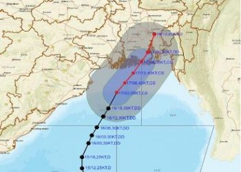 cyclonic storm Midhili Odisha