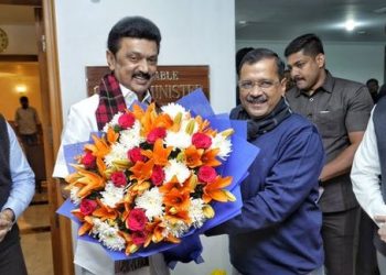 Arvind Kejriwal meets Tamil Nadu CM M K Stalin ahead of INDIA bloc meeting