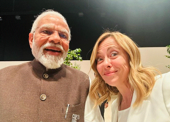 PM Modi to Italian counterpart Giorgia Meloni