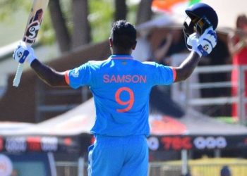Sanju Samson scores maiden ODI century for India
