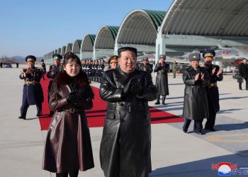 Korean Central News Agency (KCNA) shows North Korean leader Kim Jong-un and his daughter (PC: via AP/independent.co.uk)
