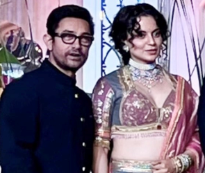 After calling Aamir Khan ‘bechara’, Kangana poses with him at Ira’s wedding reception