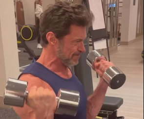Hugh Jackman shows workout of how he's 'becoming Wolverine again'