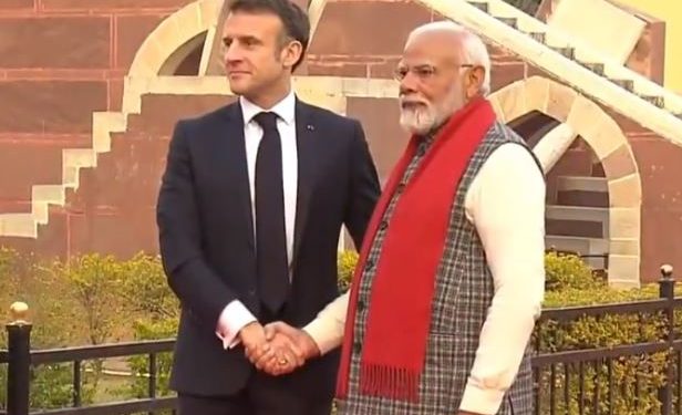 Narendra Modi - Emmanuel Macron