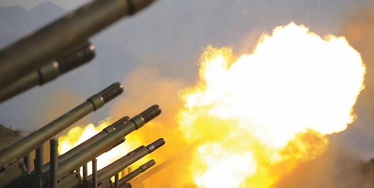 North Korea artillery