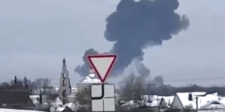 Russian transport plane crashes near Ukraine with 65 Ukrainian POWs on board