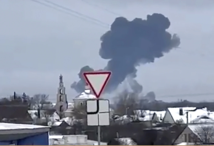 Russian transport plane crashes near Ukraine with 65 Ukrainian POWs on board