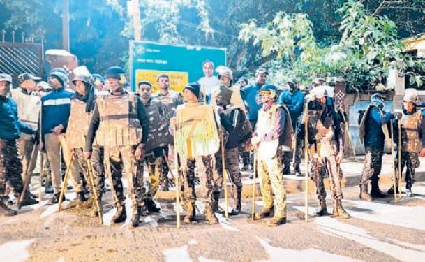 Sambalpur road accident protest