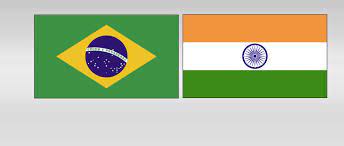 Brazil-India flags