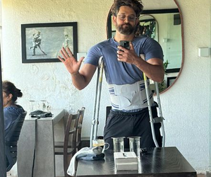 Hrithik Roshan shares picture with crutches, waist brace; here’s why