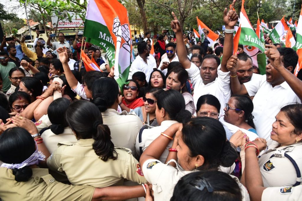 Mahila Congress Protest in Odisha