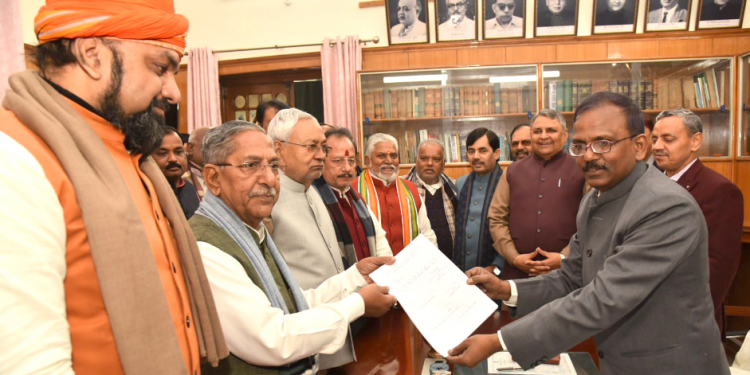 Bihar: BJP's Nand Kishore Yadav files nomination for election to Speaker's post