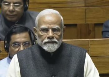 PM Narendra Modi addressing Lok Sabha