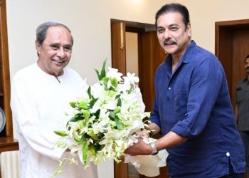 Ravi Shastri, Naveen Patnaik, cricket academy