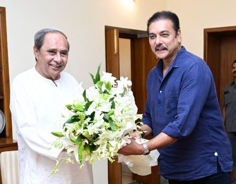 Ravi Shastri, Naveen Patnaik, cricket academy