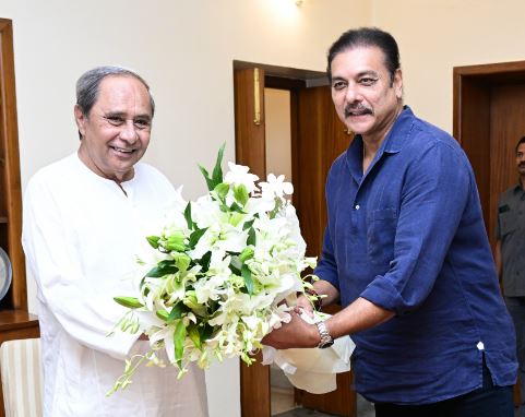 Ravi Shastri, Naveen Patnaik, cricket academy