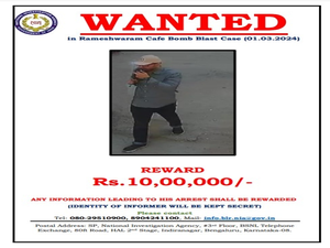 Bengaluru cafe blast: NIA releases photo of suspected bomber, announces Rs 10 lakh reward