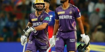 Venkatesh Iyer's fifty, Narine's cameo carry KKR to seven-wicket win over RCB