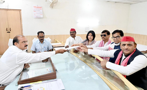 Dimple Yadav files nomination from Mainpuri