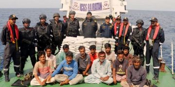 Heroin worth Rs 600 crore seized from Pakistani boat off Gujarat coast; 14 held