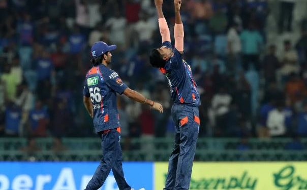 Stoinis, Thakur shine as LSG beat GT by 33 runs Lucknow: All-rounder Marcus Stoinis' fine half-century was complimented brilliantly by pacer Yash Thakur's fifer as they guided Lucknow Super Giants to a comfortable 33-run win over Gujarat Titans in their IPL 2024 match here Sunday. Opting to bat, LSG rode on Stoinis' 58 off 43 balls and his 73-run stand off 62 balls with skipper KL Rahul (33 off 31) for the third wicket to score 163 for 5. Nicholas Pooran made 32 off 22 balls to give the LSG innings the final flourish. It was a torrid chase for GT with Thakur (5/30) and Krunal Pandya (3/11) sharing eight wickets between them, and they were bowled out for 130 in 18.5 overs. Opener B Sai Sudharsan (31 off 23) opened up his arms in the second over and struck Naveen-ul-Haq for two boundaries in the second over. Sudharsan was at his attacking best as he caressed pace sensation Mayank Yadav past mid-off off his first delivery. He followed that up with another four through midwicket. If that was not enough GT skipper Shubman Gill (19) struck another four to end Mayank's over that yielded 13 runs. Mayank, who impressed all with bowling 150 kmph thunderbolts consistently in the last two games, couldn't even reach 140 kmph tonight and left the field with a side strain after his first over. He did not return to the field thereafter. Gill, however, didn't last long as he was cleaned up by Thakur in the sixth over. While Sudharsan held one end, wickets kept tumbling at the other end in the form of Kane Williamson, who hit a tossed up delivery from Ravi Bishnot straight back to the spinner. Krunal struck twin blows in the ninth over to peg back LSG's chase. He first ended Sudharsan's entertaining knock as the batter top-edged one to Bishnoi at deep mid-wicket and then three balls later accounted for BR Sharath as LSG slumped to 61 for 4. Krunal continued to trouble LSG as Darshan Nalkande became his next victim, caught by Thakur at short-fine leg as he went for a big shot. Vijay Shankar made a run-ball 17 but it was not enough as GT simply couldn't forge substantial partnerships to win the match. Tewatia (30 off 25) also played a good hand but it came too late. Earlier, it was an eventful first over from Umesh Yadav (2/22) as, after being dispatched over deep backward square leg boundary by in-form Quinton de Kock in the second ball of the innings, he got his man a ball later. De Kock went for a similar shot to get an outside edge and Noor Ahmad took a smart catch at the third man. In the first ball of his next over, Umesh was pulled by Devdutt Padikkal to square leg fence but the pacer got his revenge inducing an outside edge from the left-hander and Shankar made no mistake at slip as GT slid to 18 for 2 after three overs. Rahul, however, went about his business in a quiet fashion, plucking three boundaries off Spencer Johnson with delightful strokes through the square and straight down the ground to pick up 13 runs off the fourth over. Rahul found an able ally in Stoinis as they played cautiously, dispatching bad deliveries to the fence and stabilised LSG's innings. Rahul was in good touch but just when he looked to spice up the run-rate, the right-hander perished. The right-hander went for a huge heave down the ground off Nalkande, but mistimed the hit and Tewatia took a fine catch at long-on in the 13th over. Stoinis got a reprieve on 43 and the Australian cashed in on the chance with both hands, clobbering Nalkande over his head for a maximum and in the process brought up his fifty in 40 balls. Stoinis then cleared Nalkande over wide long on for another six but the young bowler had the last laugh as he got his man in the next ball, caught by wicket-keeper Sharath as the batter went for another maximum. Pooran's cameo took LSG to a par total. PTI IPL, LSG, GT