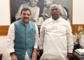 AAP leader Sanjay Singh, Kharge meet; discuss common manifesto for INDIA bloc