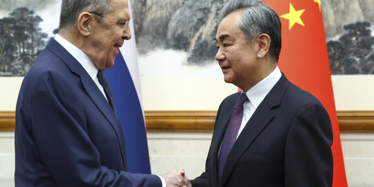 Chinese Foreign Minister Wang Yi meets his Russian counterpart (Pic- AP)
