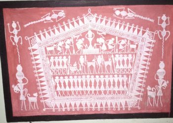 Tribal paintings adorn polling booths in Odisha's Gajapati