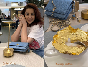 Tisca Chopra enjoys gold-plated coffee in Dubai