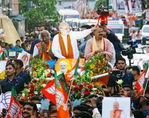 Shah holds roadshow in Cuttack, says BJP will form govt in Odisha
