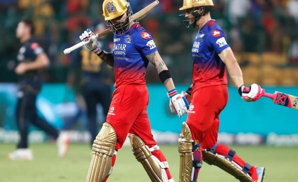 Du Plessis fifty, bowlers carry RCB to four-wicket win over GT