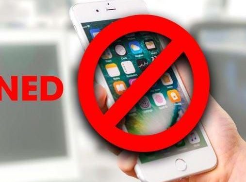 Mobile ban