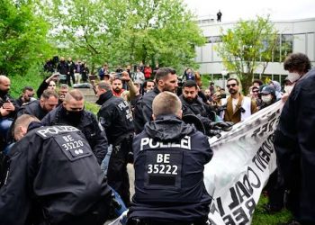 student protest berlin