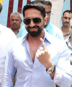 Ayushmann Khurrana casts his vote in Chandigarh, says it gives ‘sense of empowerment’