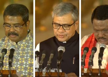 Dharmendra Pradhan, Jual Oram, Ashwini Vaishnaw