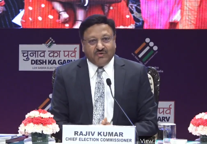 CEC Rajiv Kumar dares opposition to give proof of attempts to influence poll process